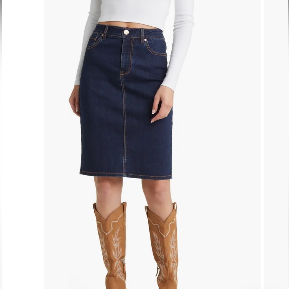 Denim Blue Women's Skirt,  Size 8, 29